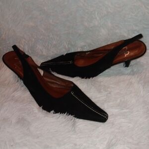 Donald J. Pliner Black Heels Elegant Shoes